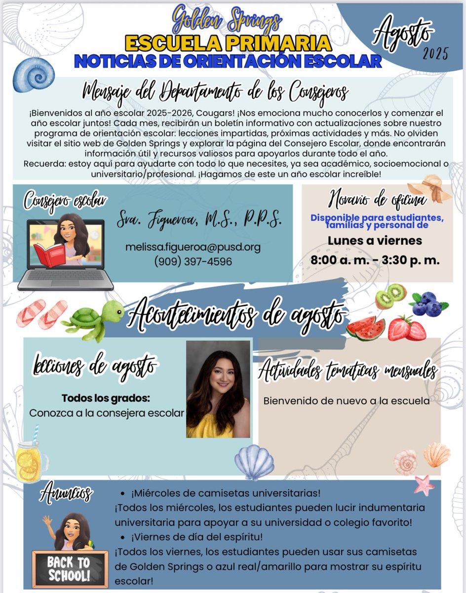 August Newsletter 2025 <a href="/PomonaUnified/">Pomona Unified School District</a> <a href="/GoldenSprinPUSD/">Golden Springs Elementary</a>