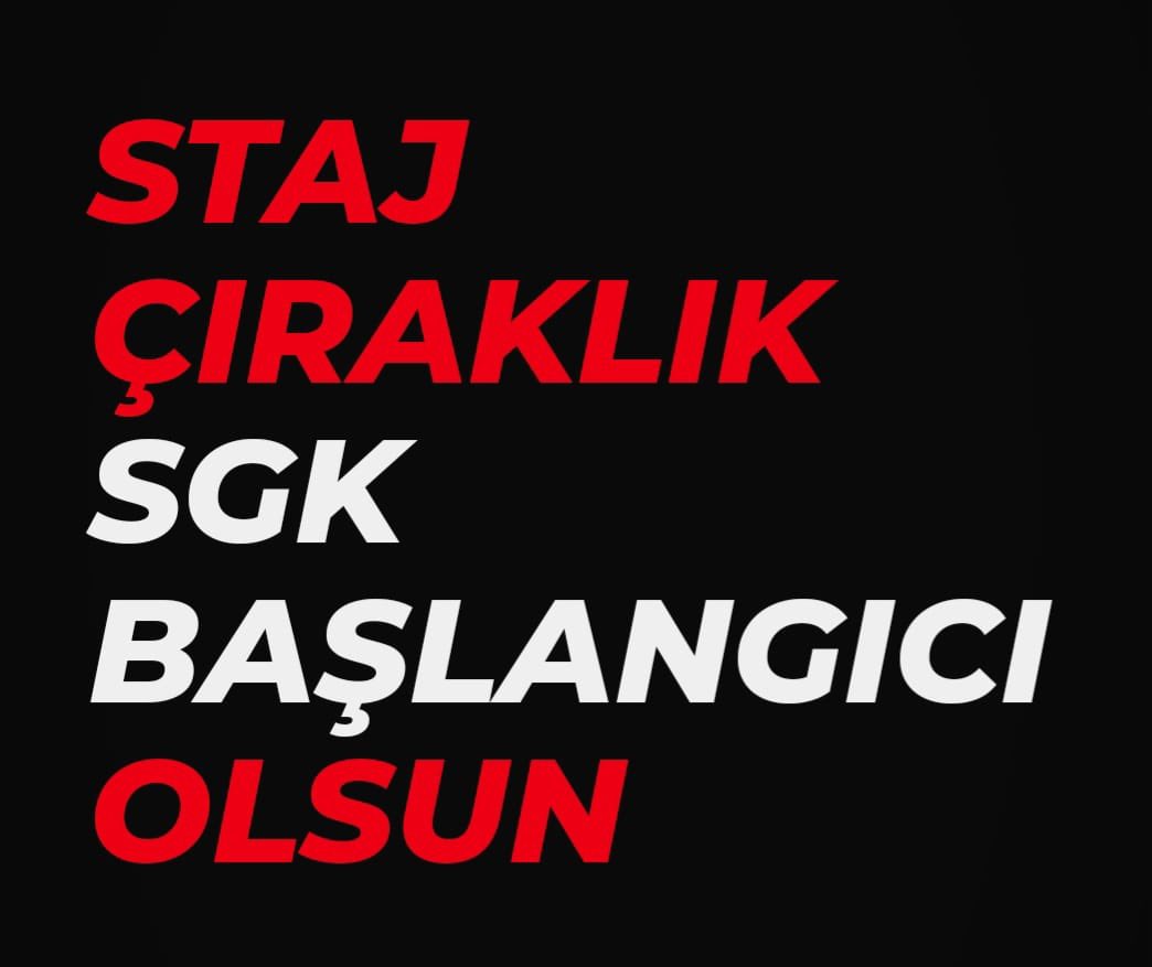 Unutmayın; staj ve çıraklık sigortası mağdurları sadece hakkını istiyor.
Ne fazla, ne eksik…
Sadece çocukluğumuzun ve emeğimizin hatırasına sahip çıkıyoruz.

"TAM SİGORTA HAKKIMIZ HAKKIMIZI İSTİYORUZ"

Yok Sayıldık
#StajÇıraklıkSigortaMağdurlarıisyanda