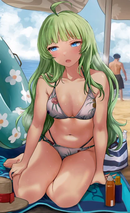 火照るエレナちゃん。