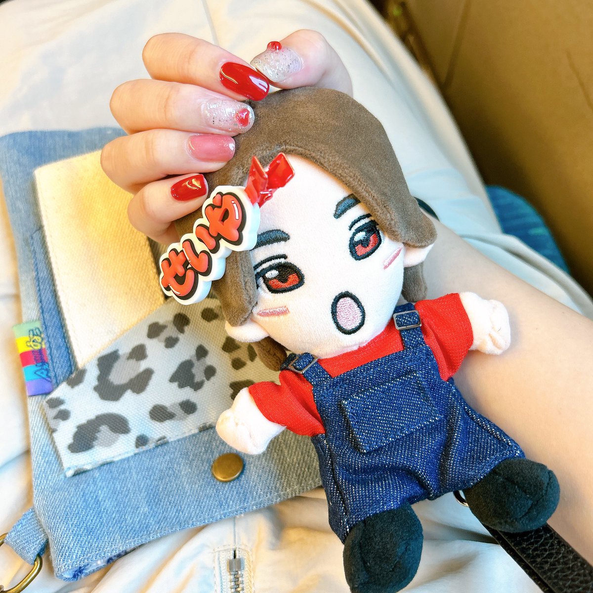 昨日大急ぎで作ったぬい服と自爪❤️
お洋服は家にあった余り布で作った笑