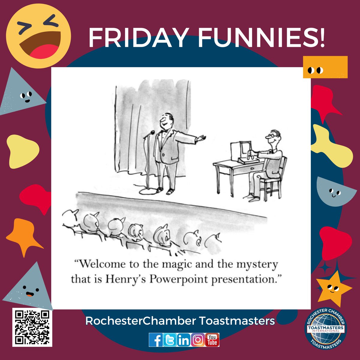 #Friday Funnies 😆It’s best to avoid the temptation to oversell a presentation #Toastmasters #publicspeaking  #rochmn #rochester_mn #mn #funny #humor #neighborshare #neighborstory #toastmastersinternational #oversell #avoid