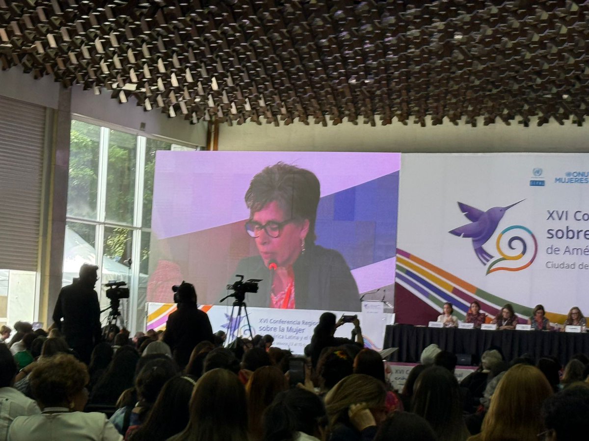Estuvimos en la Plenaria sobre Financiamiento para la igualdad de género en el marco de la  XVI Conferencia Regional sobre la Mujer 💜✊.