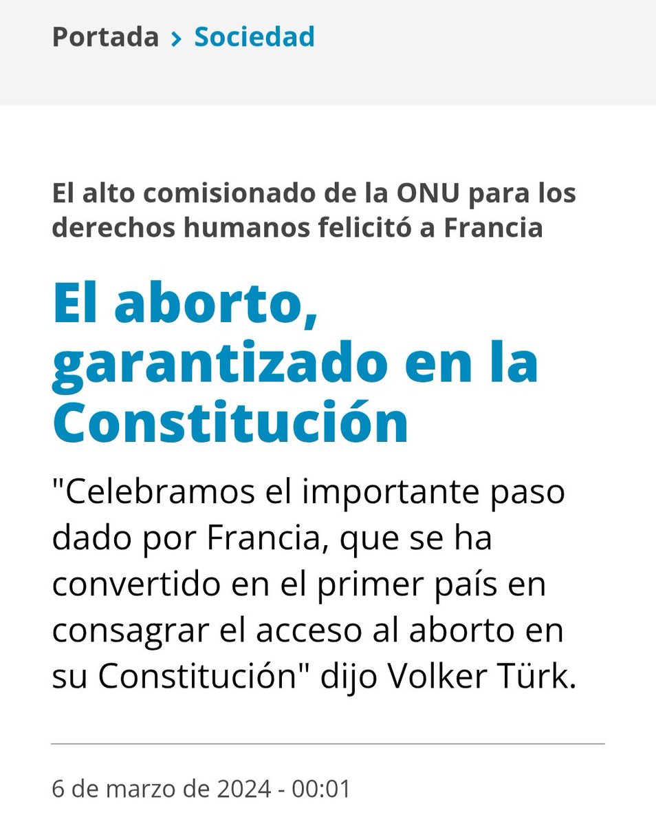 Que no nos venga a dar lecciones de respeto a los derechos humanos un entusiasta del aborto, que es el peor crimen contra la humanidad. Pfff!