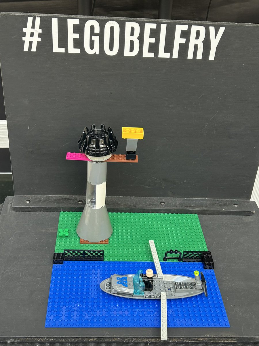Harrison_267's tweet photo. If you squint hard enough… Lady Liberty’s keeping watch!  #legobelfry https://t.co/oXFbRrgr7U