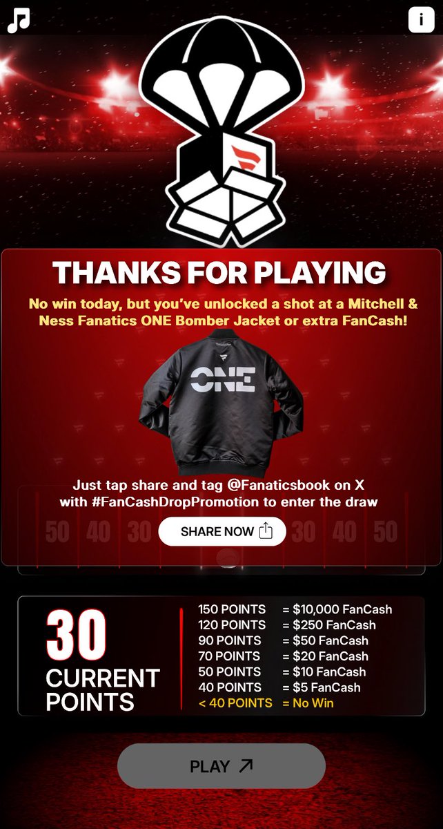 FizzyturtleRL's tweet image. Play the #FanCashDropPromotion today

 fanatics.onelink.me/5kut/p6fykbjo
