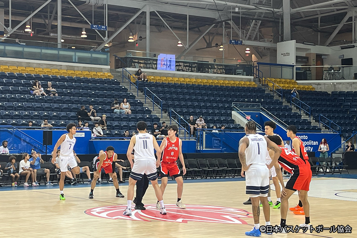 JAPAN_JBA's tweet photo. #AkatsukiJapan 男子U23日本代表
🍁#SEETHERISE GLOBL JAM🌎
世界を感じる3試合。明日がカナダとの最終戦！
https://t.co/0HNaCDNtbF

⏰️8/17(日) 7:00（※日本時間）
📍カナダ・トロント
🆚カナダ🇨🇦
📈https://t.co/PyDmVI7VZw
📡SPORTSNET+

🏀試合結果
🇯🇵53-88🇺🇸ジョージタウン大学
📈https://t.co/jWl5rELTtt

🇯🇵52-78🇧🇷ブラジル
📈https://t.co/gEhKeBUOC9

#バスケ #バスケで日本を元気に #日本一丸