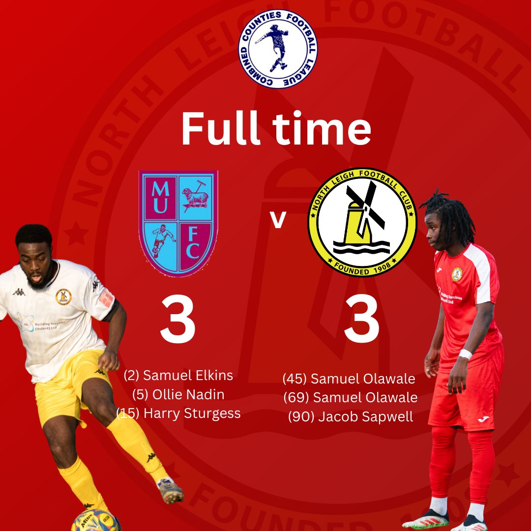 NorthLeigh_FC's tweet photo. A fighting comeback to earn a point against Milton United under the floodlights https://t.co/jWnMiW3fiD
