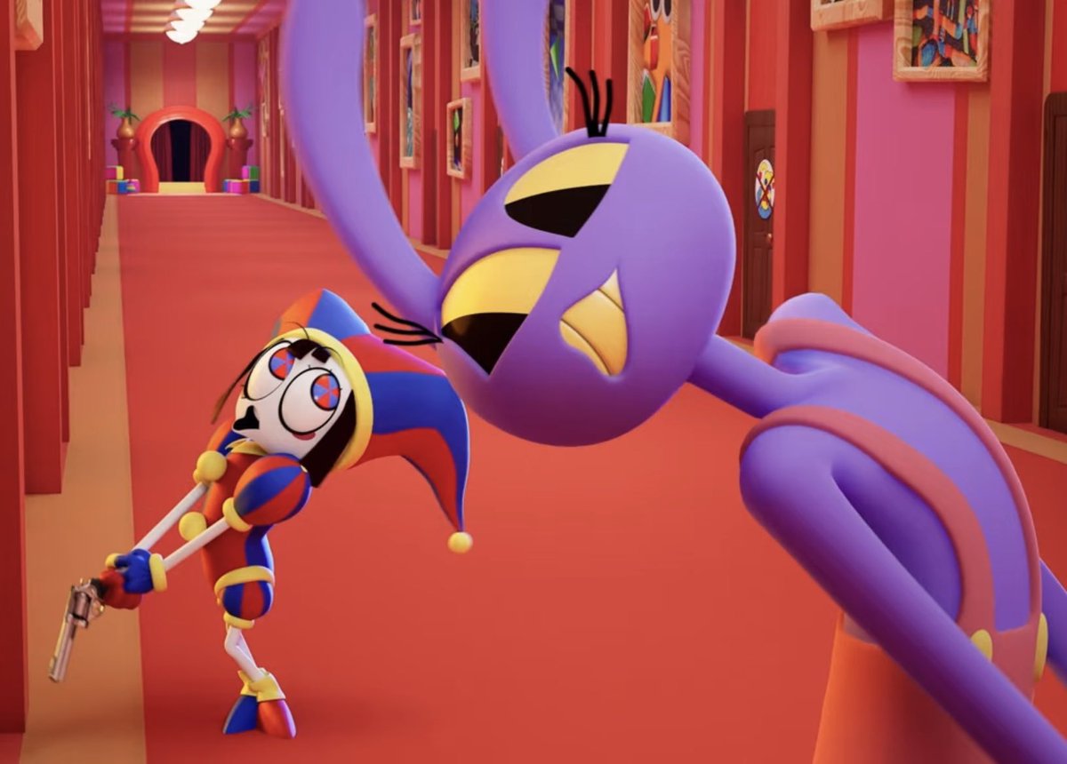 RPWickit's tweet photo. "Guys, funnybunny over..." 
NO, YOU DUMBFUCKS, YOU FAKERS. YOU SHIP THEM FOR THE SOARING HIGHS AND THE CRUSHING LOWS. YOU'RE HERE FOR THE PAIN. EITHER EAT THE TOXIC SLOP OR GET OUT. (1/2)
#TheAmazingDigitalCircus #TADC #funnybunny #TADCJax #TADCPomni #TADCEp6 https://t.co/bTX6uJVFPT