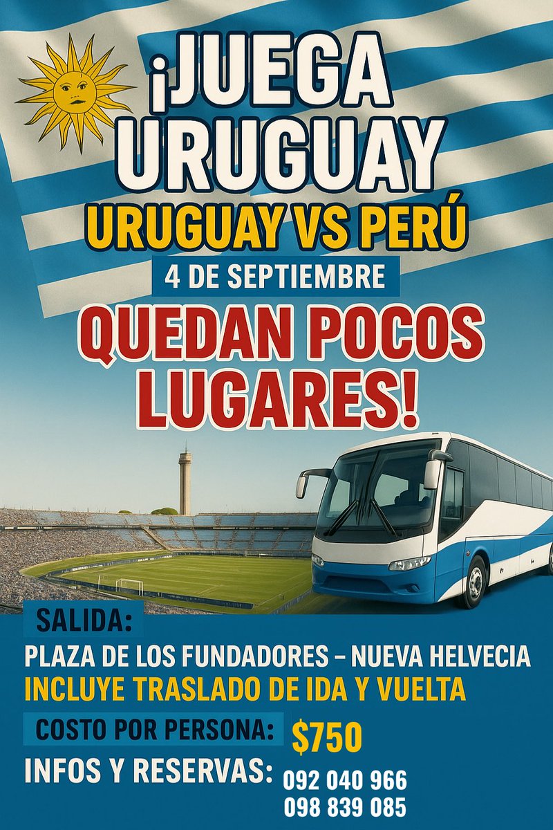 Salida de Nueva Helvecia! Quedan pocos lugares 🇺🇾🇺🇾🇺🇾