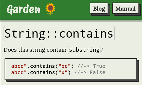 I'm experimenting with syntax in examples. I don't really like Rust's `assert(inc(1) == 2)` syntax, I find it a little distracting.

I'm trying `inc(1) //-&gt; 2`. The comment is rendered differently, and there's nothing before the sample code. What do you think?