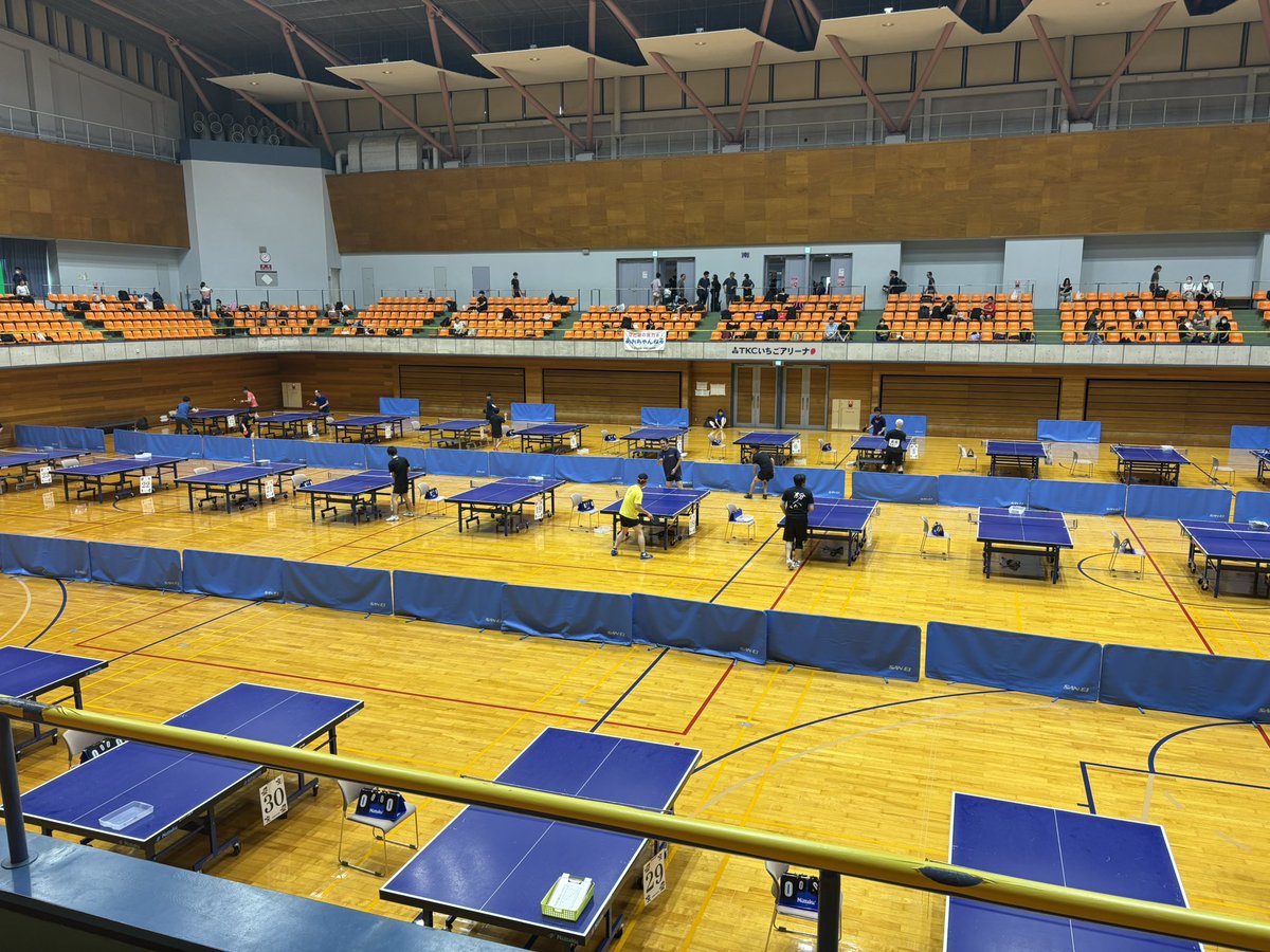 無事に到着しました！
1日楽しみます🏓✨

#めしだ会長杯