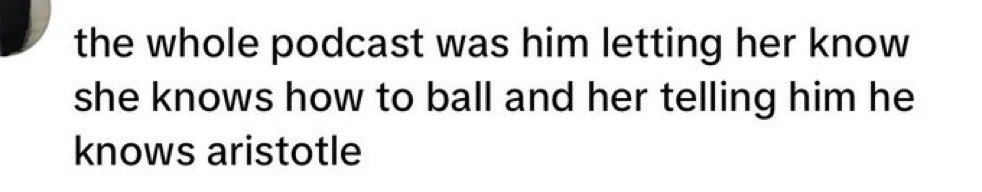 Wait this is the perfect summary of the podcast 😭