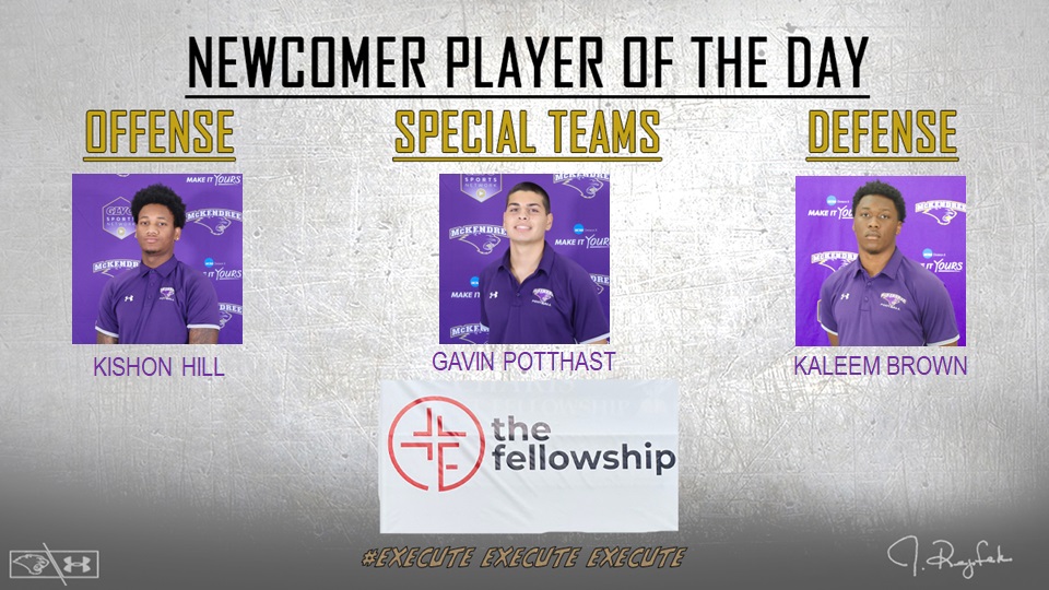 A very physical last two days by these young men!!! Showing what McKendree Football is all about!!