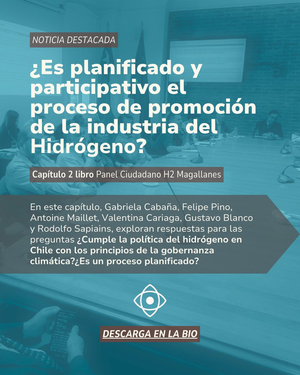 ¿Se está planificando bien la instalación de la industria del H2 en Magallanes? El cap. 2 de nuestro libro concluye que sólo un proceso de planificación democrático, claro y previo, puede sostener el éxito de políticas públicas transformadoras. Descarga en …nelciudadanoh2magallanes.blogspot.com