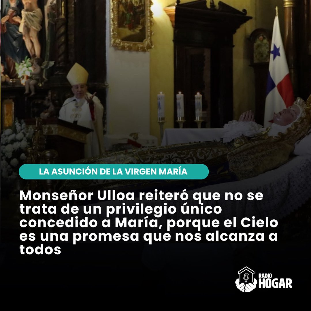 La Asunción de la Virgen María: “Ella es el espejo que refleja nuestro futuro si permanecemos fieles a Cristo”
➡️ radiohogar.org/la-asuncion-de…