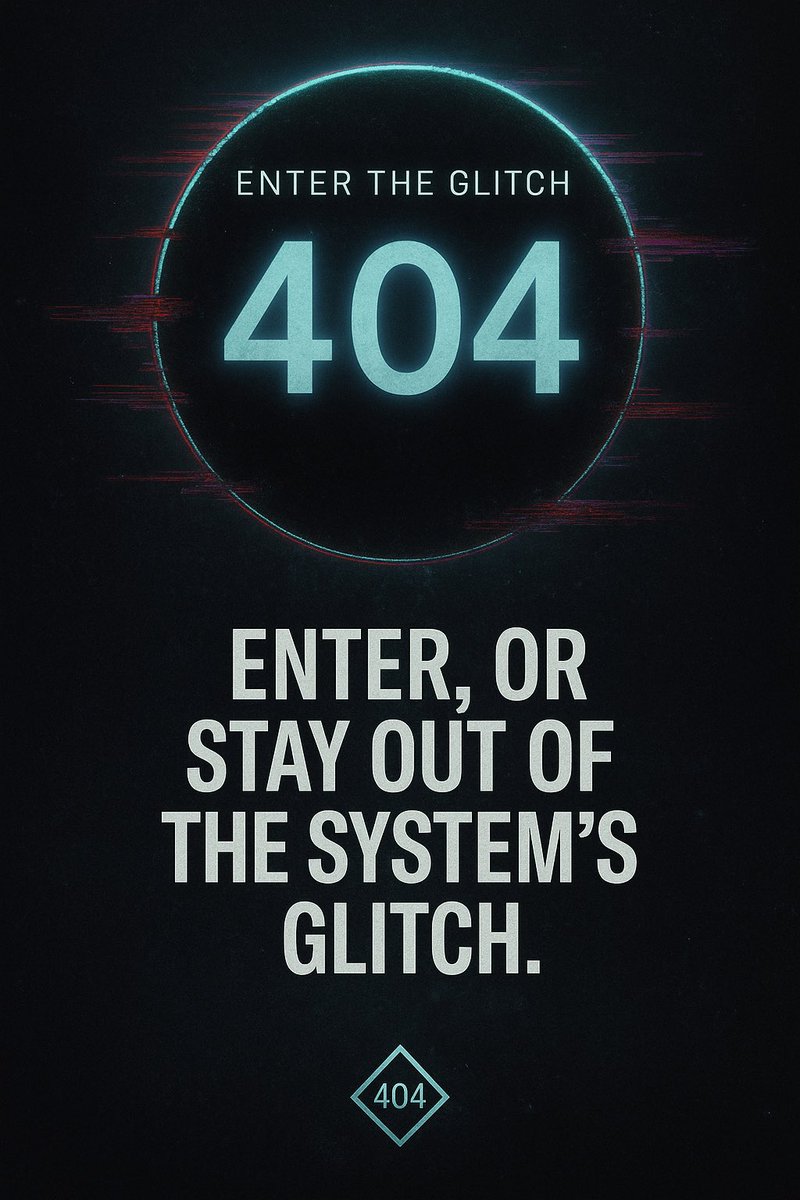 The404Protocol's tweet image. This is not an error.
It’s a warning.
$404 – live on BASE.
Contract: 0x3f7D989db26dAa9f25025F4652e5C769aC51BA4e