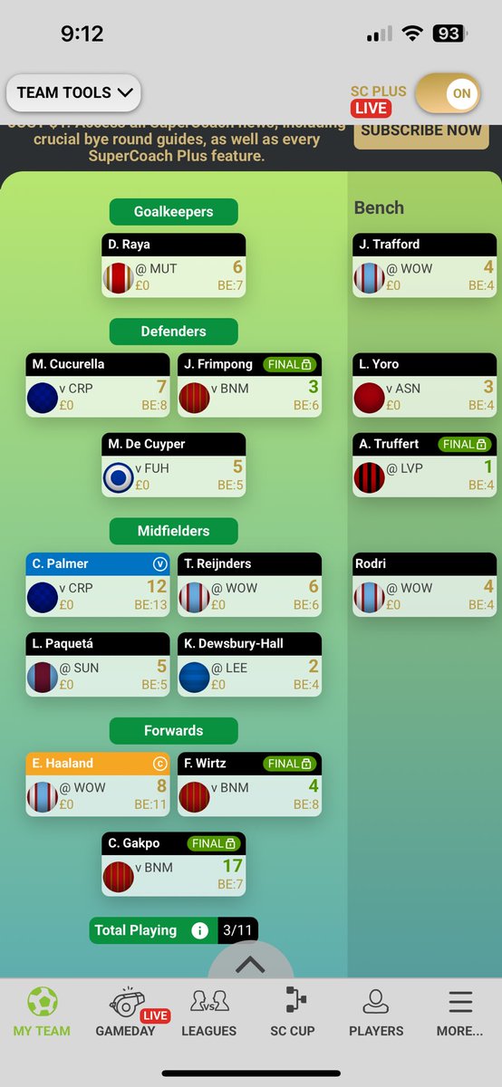 RealGreekMamba's tweet image. GW1

#SupercoachEPL