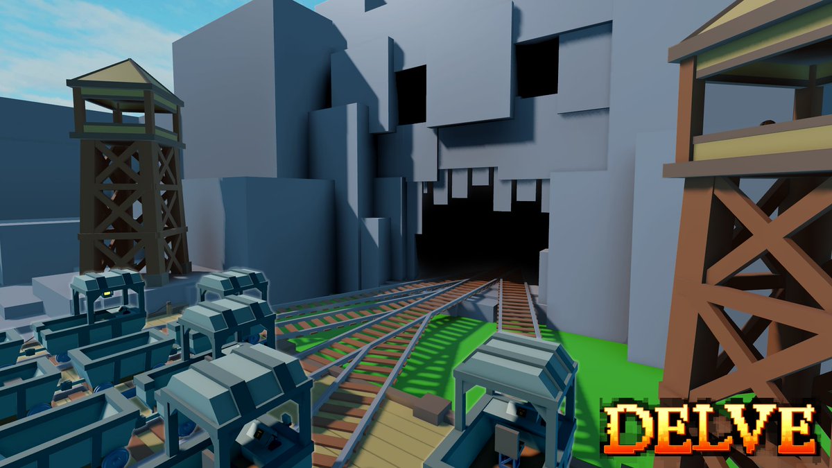 TheOldBaronRBLX's tweet photo. Prepare yourself for adventure! 

Our new game, DELVE: Into the Depths, is out in Early Alpha on Roblox TOMORROW the 16th at 11:00AM PST!

 Can you survive the mines or will you succumb to its curse? #Roblox #RobloxDev

https://t.co/f585Yks5Z2 https://t.co/rjPxaGHQsg