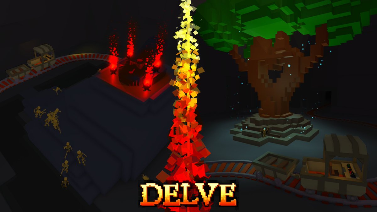 TheOldBaronRBLX's tweet photo. Prepare yourself for adventure! 

Our new game, DELVE: Into the Depths, is out in Early Alpha on Roblox TOMORROW the 16th at 11:00AM PST!

 Can you survive the mines or will you succumb to its curse? #Roblox #RobloxDev

https://t.co/f585Yks5Z2 https://t.co/rjPxaGHQsg