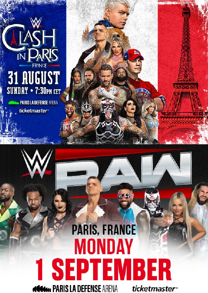 ThelemonGamer's tweet photo. WWE (Clash in Paris ) August 31 Reserve Your Tickets Today !!!! #WWERaw #WWE #WWESuperCard https://t.co/0NEpfW9Rgm