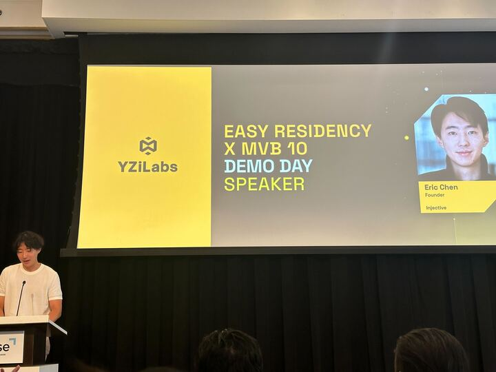 MadMaxim007's tweet photo. The first-ever Binance Launchpad project, Injective, has just opened Binance MVB 10 on @NYSE. CEO @ericinjective kicked things off with an inspiring speech right on the trading floor. 🏛🔥

#injective #NYSE https://t.co/YIusZUWmFN