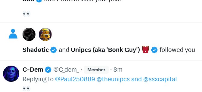 solana stock index 🏦 #SSX (@doko83358295) on Twitter photo <a href="/mushmoonz/">moonpie666 🥀</a> I'm a $SSX angel
✅SKG
✅Kadense
✅Bonk Guy
All 3 follow <a href="/ssxcapital/">Solana Stock Index</a>
PROBABLY NOTHING!
MANIFEST YOUR DESTINY!
----
Solana Stock Index - Less Stress, More SSX
2EyNf2PCNT7eQ9ag1RDXw3qn3Cy22WdTA9T6HKDebonk <a href="/mushmoonz/">moonpie666 🥀</a> I'm a $SSX angel
✅SKG
✅Kadense
✅Bonk Guy
All 3 follow <a href="/ssxcapital/">Solana Stock Index</a>
PROBABLY NOTHING!
MANIFEST YOUR DESTINY!
----
Solana Stock Index - Less Stress, More SSX
2EyNf2PCNT7eQ9ag1RDXw3qn3Cy22WdTA9T6HKDebonk