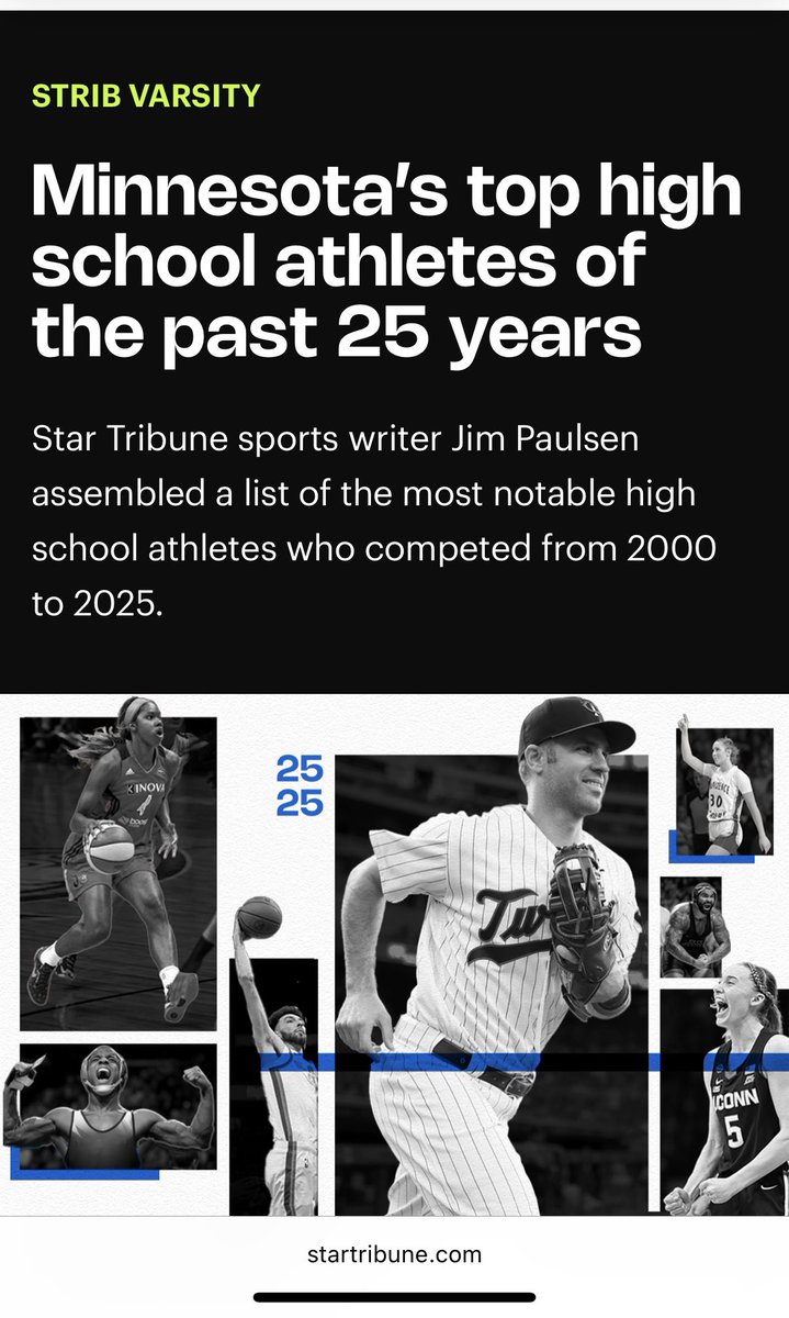 SZS_MN's tweet photo. The @StarTribune announced Minnesota’s top high school athletes of the past 25 years today! Look who made the list! SZS Co-Owner, Sara Moulton 🥎

https://t.co/14sYOQqaND https://t.co/8AyMMEzO89