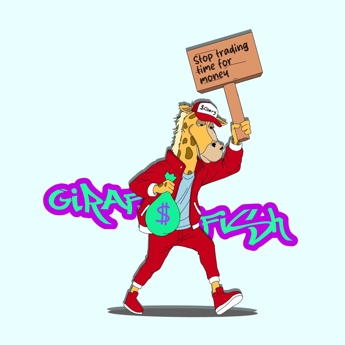 UnknowdKnown's tweet image. My entry for the @giraffetowernft T-shirt giraffish contest on @SuperteamEarn

Took sometime into making the movement... Now we have the first Giraffish walk. Let's take this as the movement to greater heights.

@GarydotClub @GaryCoinOnSol