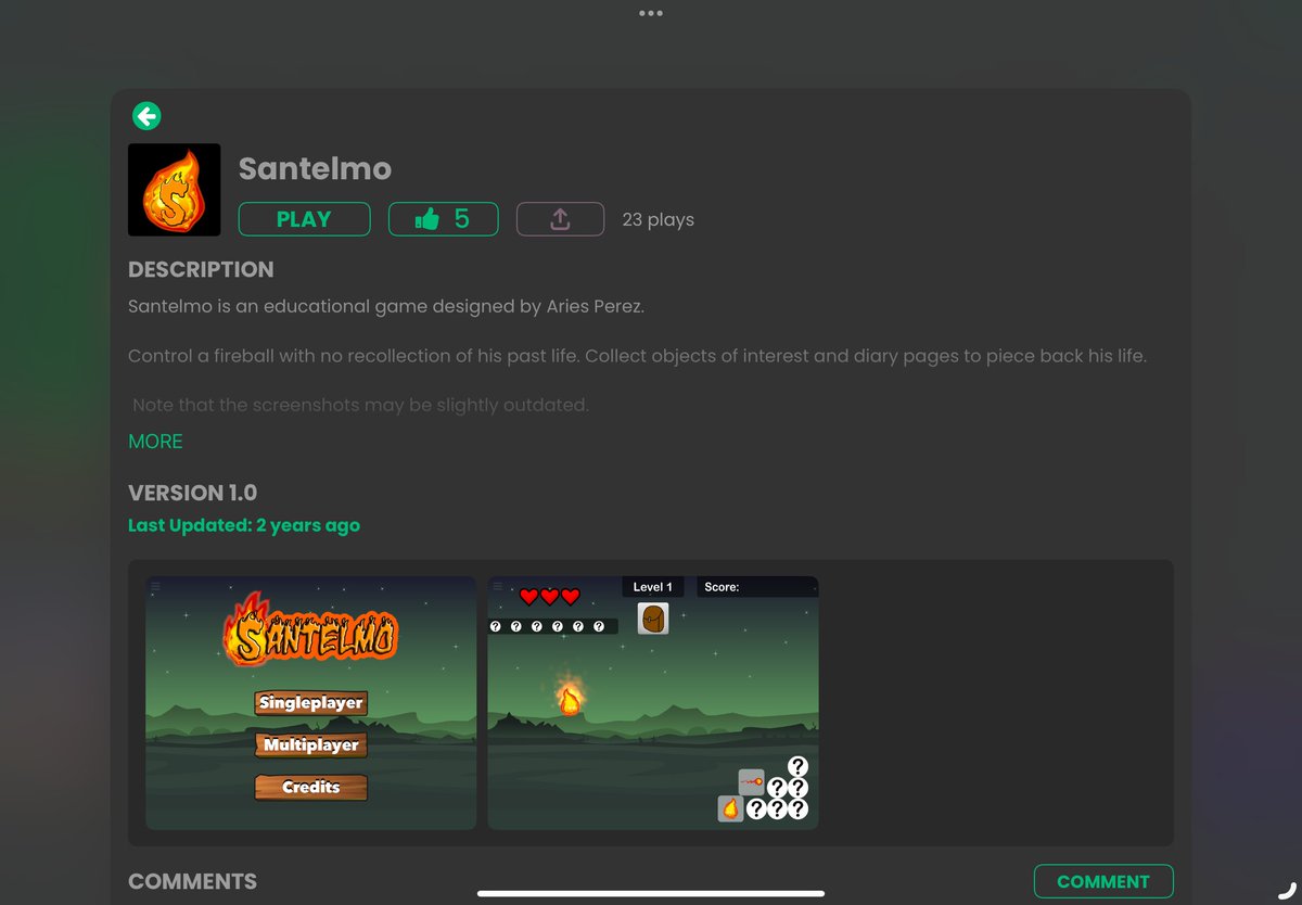 hyperPadApp's tweet photo. Darkness, danger, and discovery.
Santelmo is a dramatic 2D game made on hyperPad — with visual storytelling, atmospheric tension, and a mysterious world.
Explore what’s possible on iPad with us.
#ipadgames #adventuregames #darkfantasy #visualstorytelling #gamedev https://t.co/4cLFAO9BX0