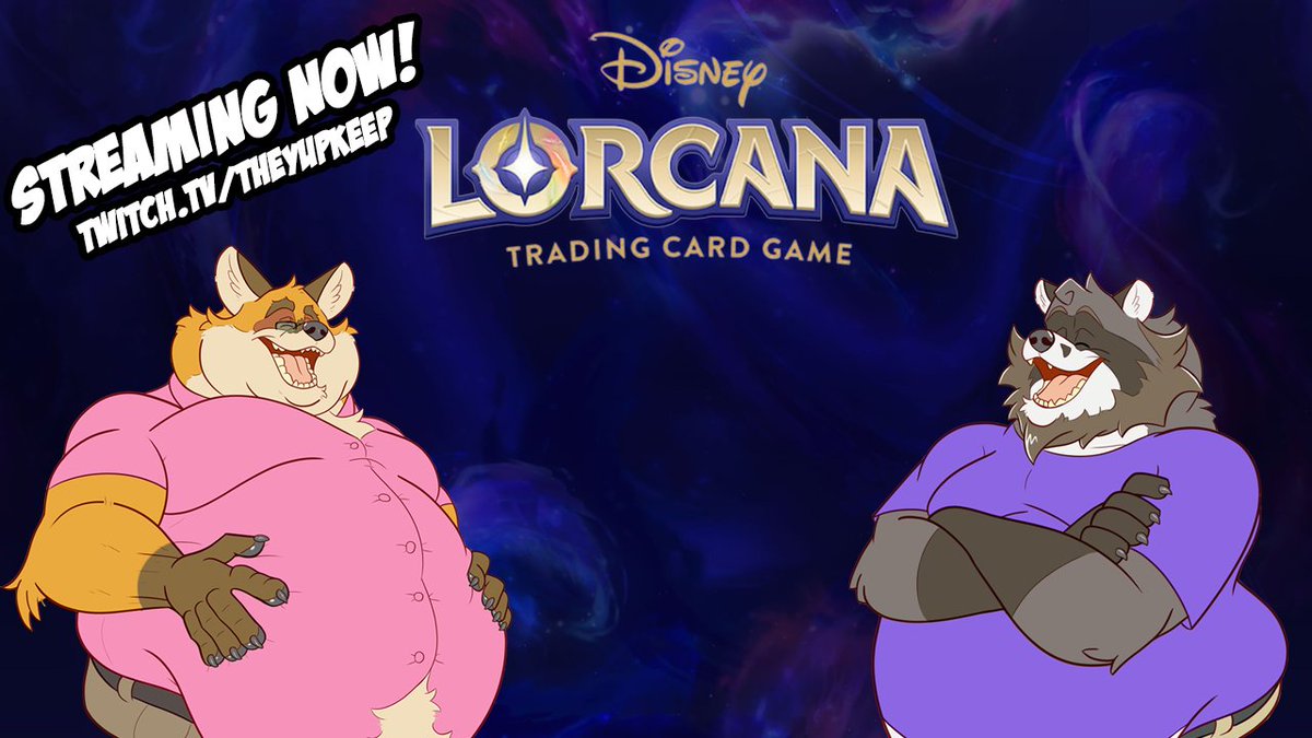 waffles_yupkeep's tweet photo. Hei Hei everybody @Spirited_Fox &amp; I are back for a quick surprise stream to go over the new set of Lorcana Fabled! We will be talking new cards, Cards that are sadly not being reprinted  our thoughts about the meta! Join us for some laughs that will be sure to jiggle our bellies. https://t.co/O4yr04XWuv