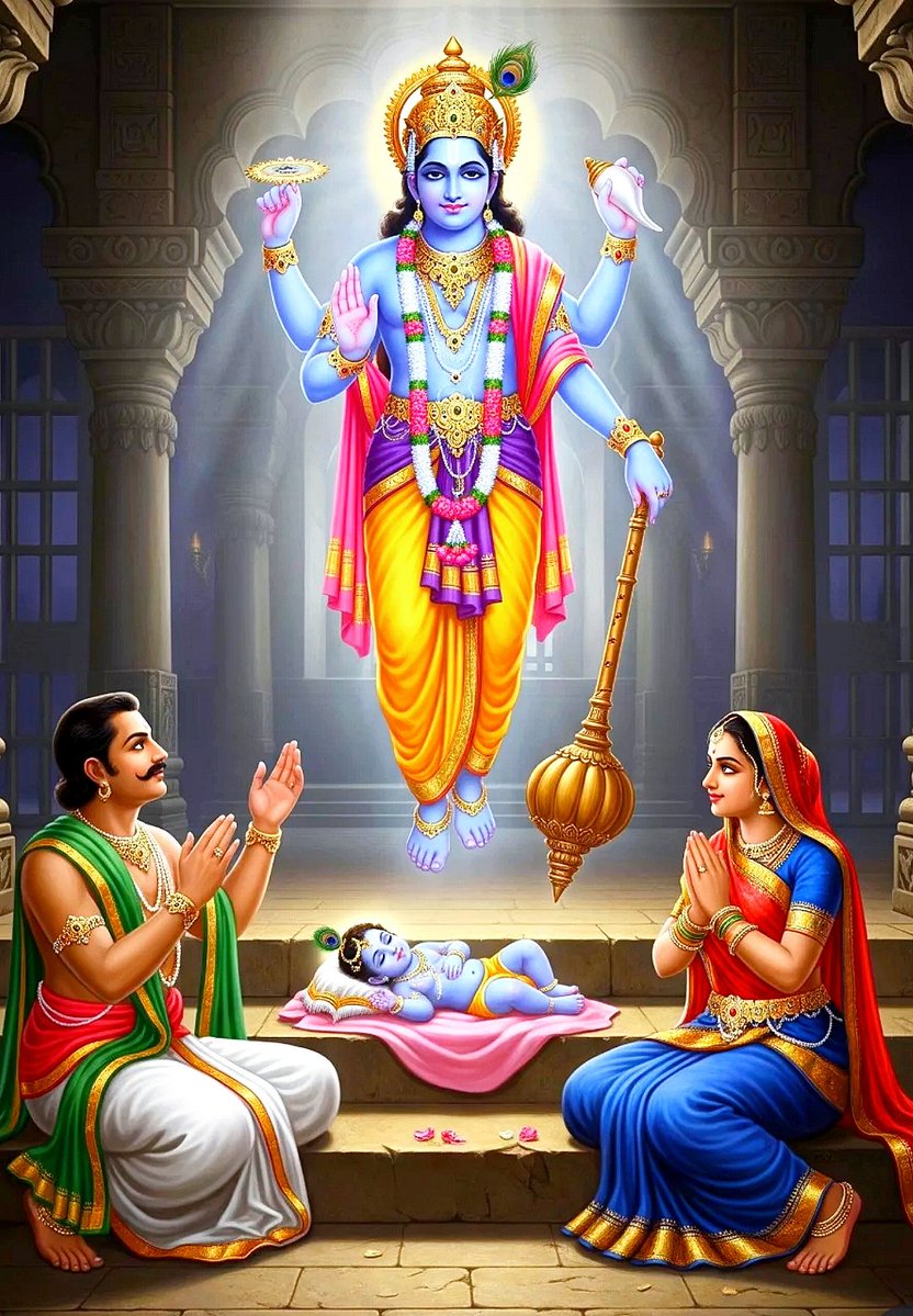 Shri Krishna & Bhagavad Gita~рдЧреАрддрд╛ (@hindu_devotee11) on Twitter photo According To Hindu Calender,
Shri Krishna Was Born On,8th Day Of "Bhaadrapd Krishna Paksh" (in Rohani Star).
This Is Called Krishna Janamashtami.
рд╣рд┐рдиреНрджреВ рдХреИрд▓реЗрдВрдбрд░ рдХреЗ рдЕрдиреБрд╕рд╛рд░,рд╢реНрд░реАрдХреГрд╖реНрдг рдХрд╛ рдЬрдиреНрдо рднрд╛рджреНрд░рдкрдж рдорд╛рд╕ рдХреЗ,рдХреГрд╖реНрдг рдкрдХреНрд╖ рдХреА рдЕрд╖реНрдардореА рдХреЛ,рд░реЛрд╣рдгреА рдирдХреНрд╖рддреНрд░ рдореЗрдВ рд╣реБрдЖ рдерд╛ред
рдЬрд┐рд╕реЗ рдЬрдиреНрдорд╛рд╖реНрдЯрдореА рдХрд╣рддреЗрдВ рд╣реИред According To Hindu Calender,
Shri Krishna Was Born On,8th Day Of "Bhaadrapd Krishna Paksh" (in Rohani Star).
This Is Called Krishna Janamashtami.
рд╣рд┐рдиреНрджреВ рдХреИрд▓реЗрдВрдбрд░ рдХреЗ рдЕрдиреБрд╕рд╛рд░,рд╢реНрд░реАрдХреГрд╖реНрдг рдХрд╛ рдЬрдиреНрдо рднрд╛рджреНрд░рдкрдж рдорд╛рд╕ рдХреЗ,рдХреГрд╖реНрдг рдкрдХреНрд╖ рдХреА рдЕрд╖реНрдардореА рдХреЛ,рд░реЛрд╣рдгреА рдирдХреНрд╖рддреНрд░ рдореЗрдВ рд╣реБрдЖ рдерд╛ред
рдЬрд┐рд╕реЗ рдЬрдиреНрдорд╛рд╖реНрдЯрдореА рдХрд╣рддреЗрдВ рд╣реИред