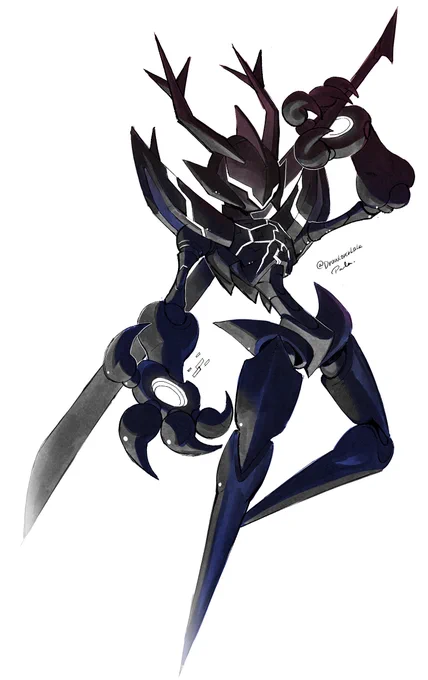 Ralsei, Susie, Lancer and the Roaring Knight if they were from Megaman Zero