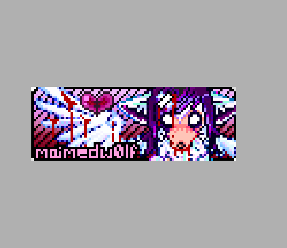 linkies for my website!!! look how cute they are!!! :3
maimedwolf.neocities.org