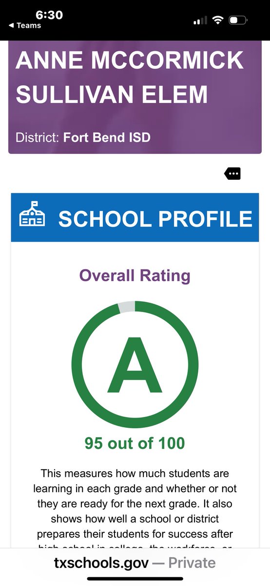 ASE scored a 95 and earned all 6 distinctions! ASE is so proud of our staff students and community!!! <a href="/FortBendISD/">Fort Bend ISD</a> <a href="/DrJarethaJordan/">Jaretha Jordan</a> <a href="/FortBendISDSupt/">Dr. Marc Smith</a>