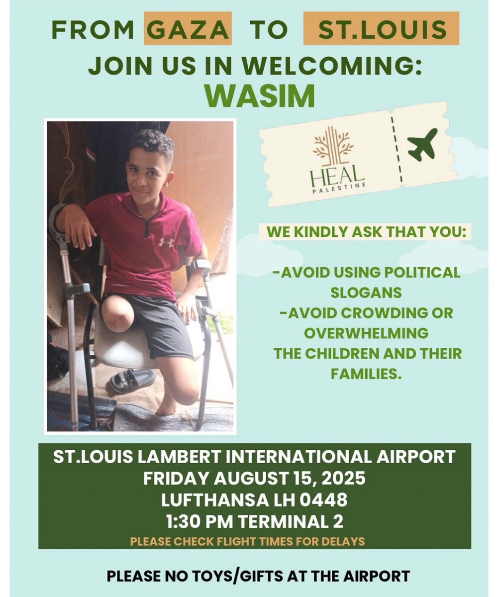 BREAKING:

Another flight of Palestinians from Gaza just arrived today at the St. Louis Lambert International Airport on a <a href="/lufthansa/">Lufthansa</a> flight. 

How are so many Palestinians who live in Gaza getting Visas from the US State Department to come into the US? 

This is absurd.