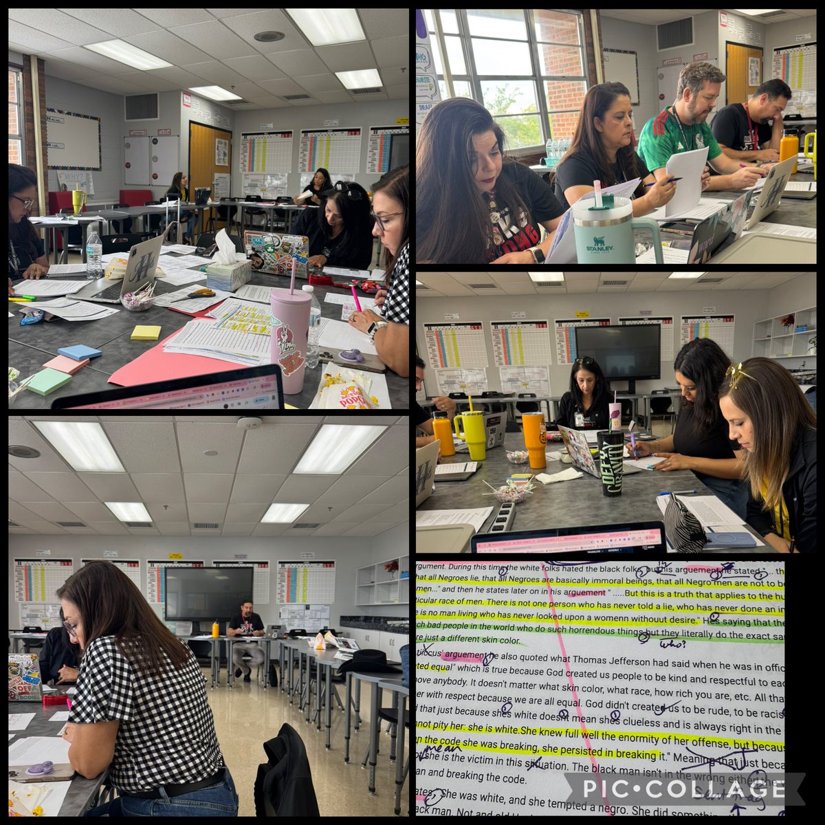 The Knights are sharpening their scoring swords! English teachers are delivering meaningful feedback to help every student grow. Excellence in writing starts here—great job, Knights! 🖤🏰 #BetOnBlack #THEDISTRICT