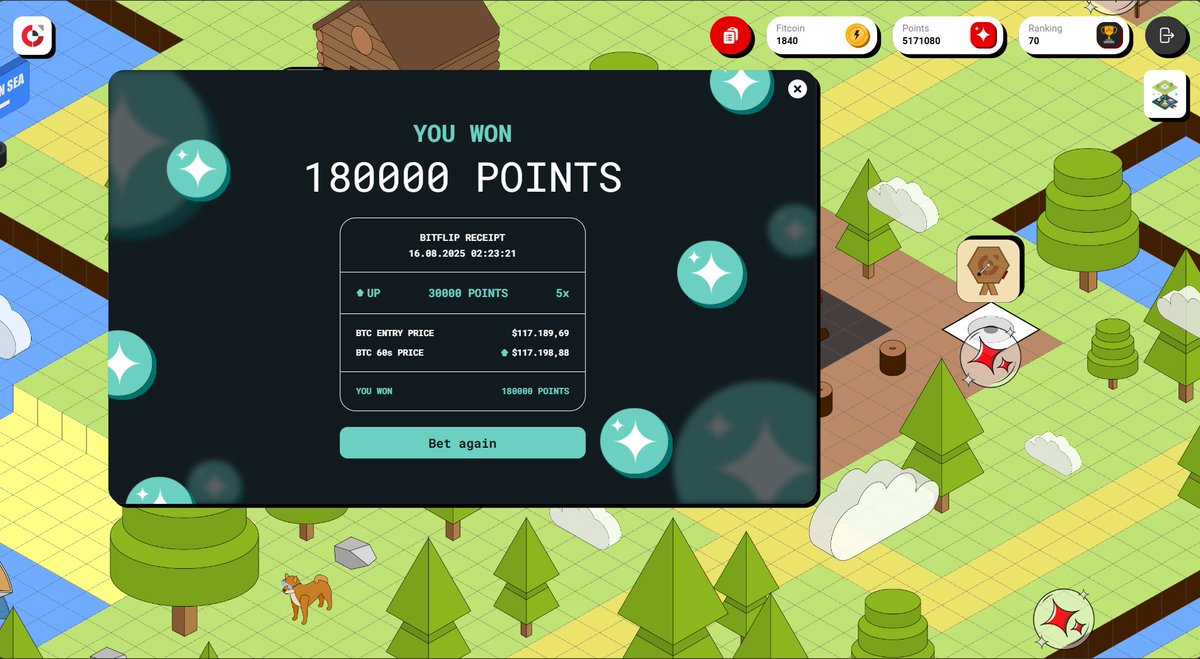 Daily update on <a href="/anoma/">Anoma</a> testnet

Got maximum points on Bitflip during my first try

But on Garapon, every spin only gave me 100 points :/

Yesterday I was ranked #44, today I’m #47 — dropped 3 places.

Rank:47