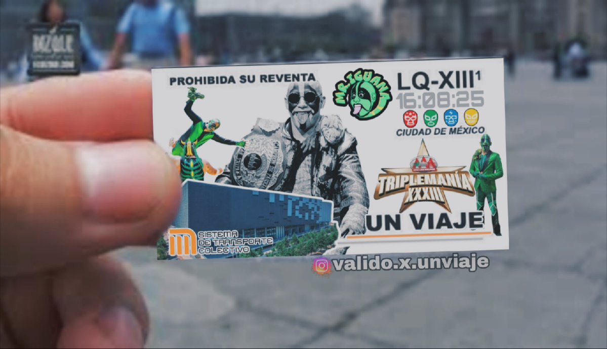 Miike☠️Calavera (@miikemonztter) on Twitter photo Ya estamos listos para #Triplemania y con este llegamos hasta la #ArenaCDMX para ver a <a href="/MrIguana/">Mr. Iguana</a> 🦎 #pongaseverde .... Ya estamos listos para #Triplemania y con este llegamos hasta la #ArenaCDMX para ver a <a href="/MrIguana/">Mr. Iguana</a> 🦎 #pongaseverde ....