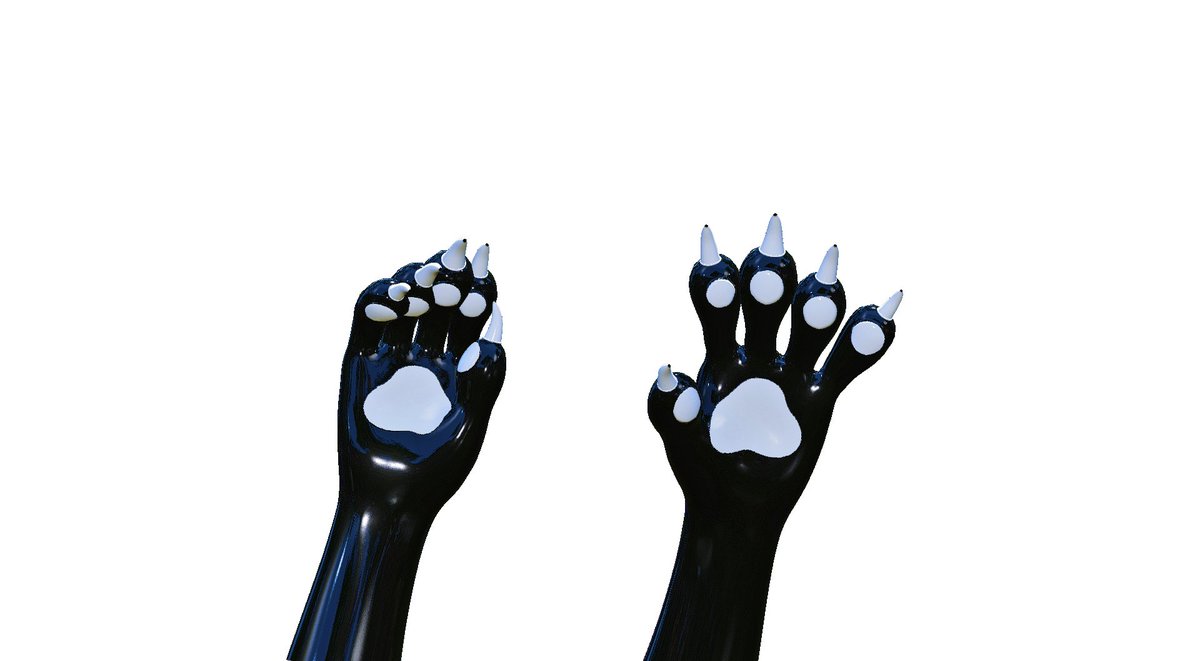 made some latex pawz