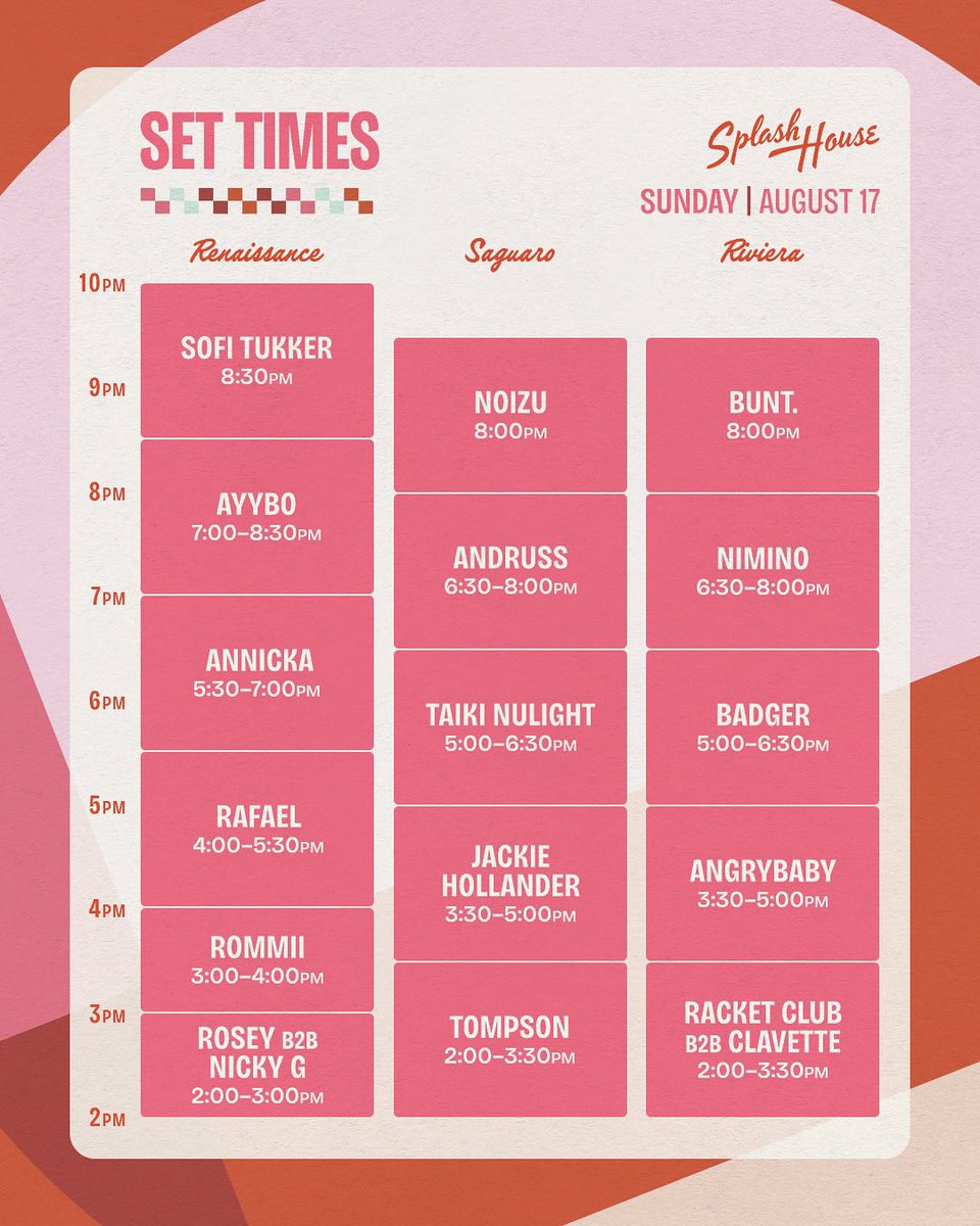 AEGworldwide's tweet photo. Time to do it all again #SplashHouse! ππ₯ Swipe for your weekend 2 set times and save this post for future reference π²
πΈ: @SplashHousePS @goldenvoice https://t.co/GHNxjlkcZ6
