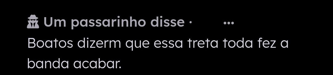 somunknows's tweet photo. 🚨 FIM DE UMA ERA?

O que dizer dessa banda que mal começou e na primeira treta já acabou, mas que considero pakas? https://t.co/tIU1vPiHso