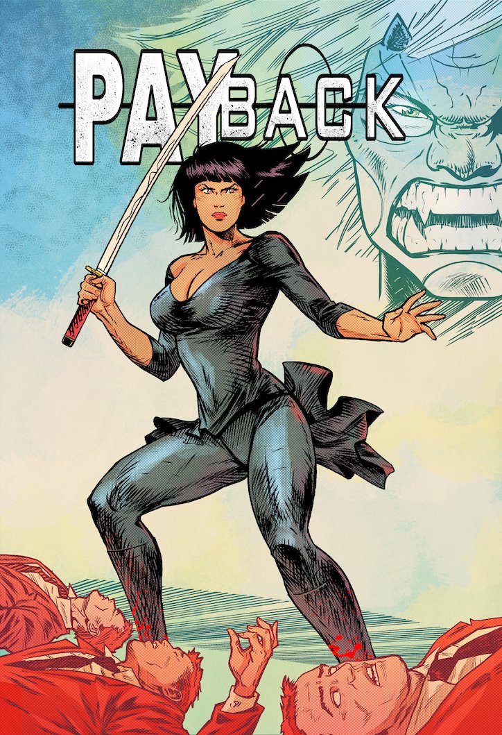 Payback #1 PDFs are out to backers via Kickstarter Message. We appreciate your patience. This won't happen again. Payback #2 line art is done. Agnese is wrapping up the colors.