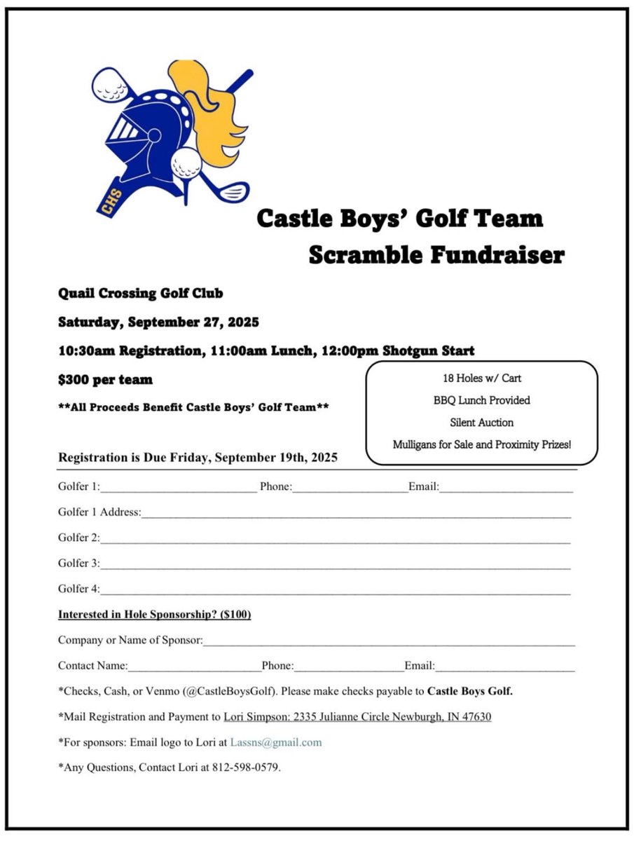 Castle HS Golf tweet media