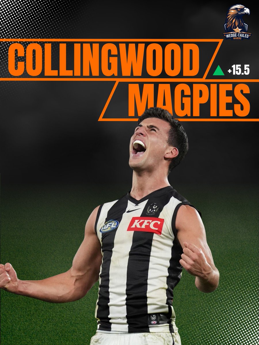 WT_Wagers's tweet photo. 🦅 BEST BET - AFL 🦅

🔒 Magpies +15.5

#AFLCappersLeague https://t.co/iVj3PO4YcC