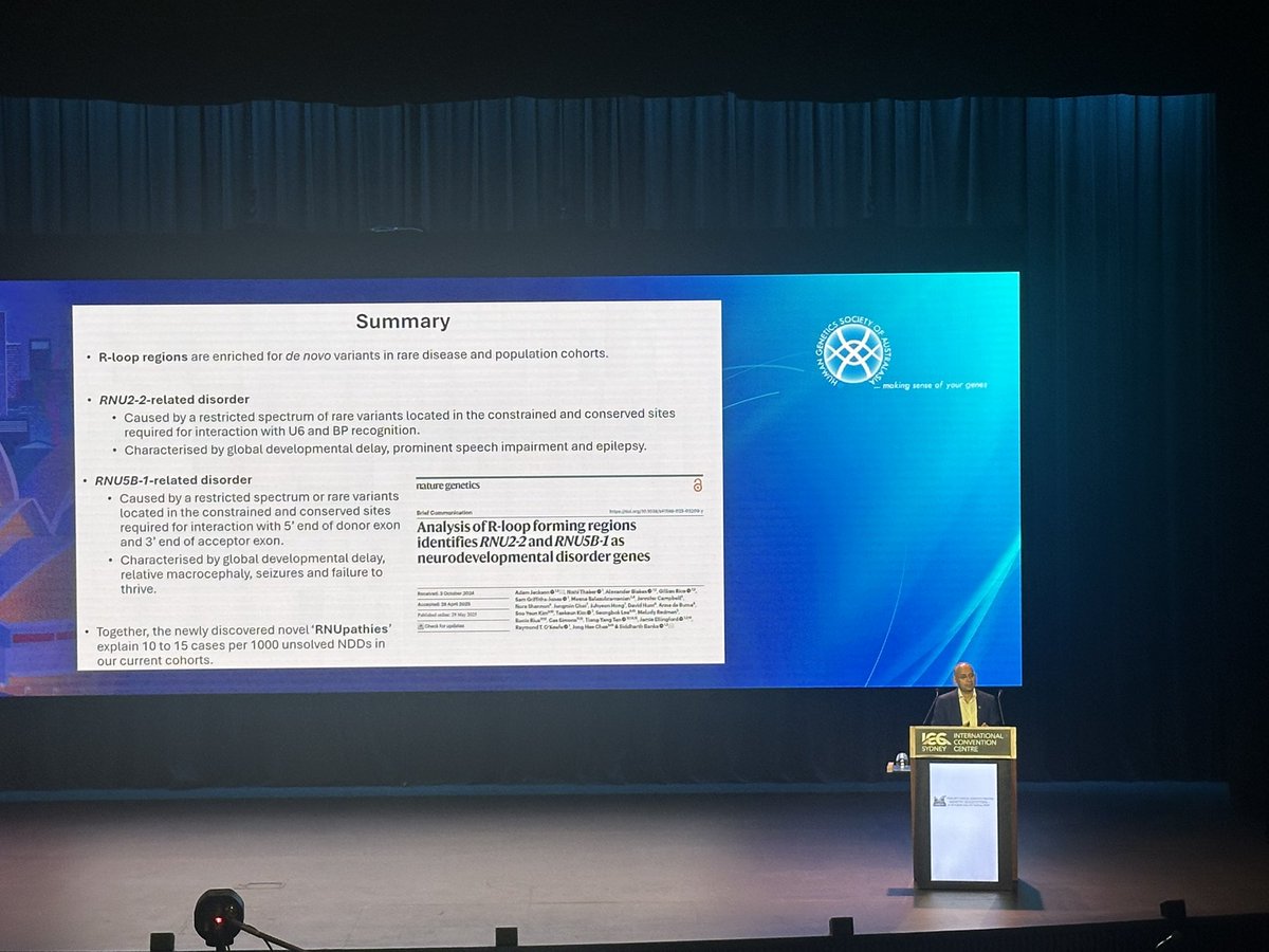 Brilliant storytelling in #Genetics by <a href="/smbanka/">Siddharth Banka</a> 🌟
From big data to breakthrough: how #Bioinformatics can pinpoint a target gene, unravel a novel disease pathway &amp; open doors to diagnosis.
#HGSA2025 #RareDiseases