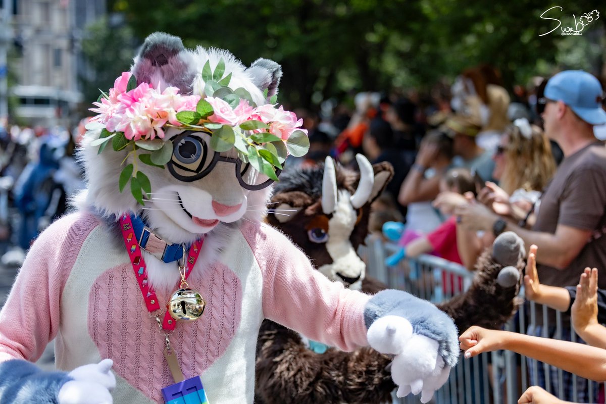 Meow! AnthroCon parade kitty! ✨💖  #FursuitFriday

🪡: <a href="/WildDogWorks/">WildDogWorks.com on 🦋</a>
📸: <a href="/DrSwablu/">DrSwablu</a>