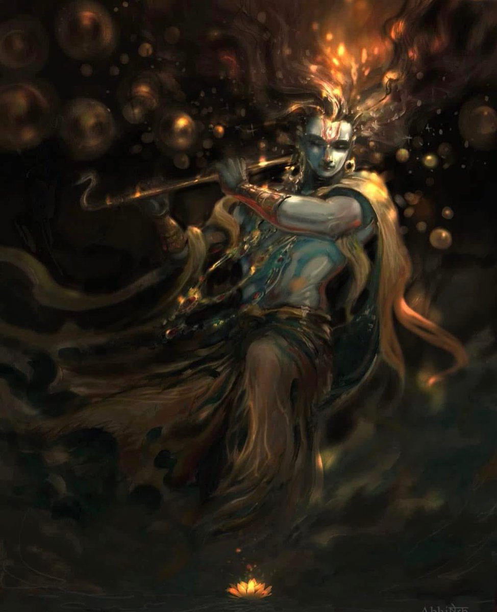 abhiart's tweet photo. The light of knowing is reborn, piercing the eternal darkness of nescience. Ushering a catharsis over a world asleep, a kindness shimmers alongside the most fierce torrents of truth, the cosmic door opens into a mortal realm, the eternal enters the now. #Krishna #janamashtami https://t.co/cGw7Ncp38a