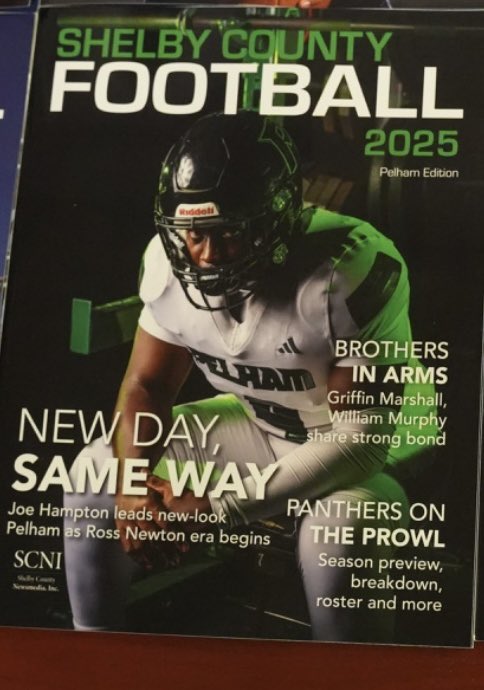 Joseph ‘JB’ Hampton (@thee_joehamp_9) on Twitter photo Honored to be representing my teammates and <a href="/ThePelhamWayFB/">Pelham Panther Football</a> on the 2025 <a href="/shelbycreporter/">Shelby Co. Reporter</a> football magazine. Let’s go!! 🔥🔥
<a href="/Ross_Newton/">Ross Newton</a> <a href="/Coach_Briggs77/">Woodrow Briggs</a> <a href="/andrewtsimonson/">Andrew Simonson</a> <a href="/coachdobbsfb/">Ryan Dobbs</a> <a href="/ThePelhamWayAD/">Trey Simpson</a> <a href="/ThePelhamWaySOC/">Pelham Panther Athletics Social Media</a> <a href="/PelhamSchools/">Pelham City Schools</a> <a href="/Alabama_Varsity/">Alabama Varsity</a> <a href="/KeyPlayerNation/">KeyPlayer®️Nation</a> Honored to be representing my teammates and <a href="/ThePelhamWayFB/">Pelham Panther Football</a> on the 2025 <a href="/shelbycreporter/">Shelby Co. Reporter</a> football magazine. Let’s go!! 🔥🔥
<a href="/Ross_Newton/">Ross Newton</a> <a href="/Coach_Briggs77/">Woodrow Briggs</a> <a href="/andrewtsimonson/">Andrew Simonson</a> <a href="/coachdobbsfb/">Ryan Dobbs</a> <a href="/ThePelhamWayAD/">Trey Simpson</a> <a href="/ThePelhamWaySOC/">Pelham Panther Athletics Social Media</a> <a href="/PelhamSchools/">Pelham City Schools</a> <a href="/Alabama_Varsity/">Alabama Varsity</a> <a href="/KeyPlayerNation/">KeyPlayer®️Nation</a>
