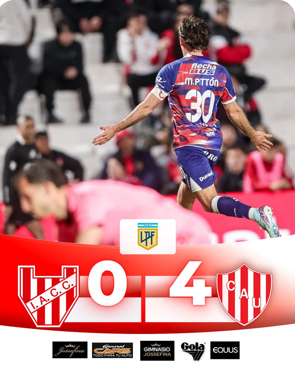 🚨GOLEADA DE UNIÓN  EN CÓRDOBA

#Unión no dejó dudas y en apenas 32 minutos liquidó el partido ante Instituto: 4-0 arriba antes de la media hora. M.Pittón (2), Estigarribia y Martínez.

El Tatengue cortó una racha de 10 meses sin ganar de visitante (10 partidos)¡Triunfazo!