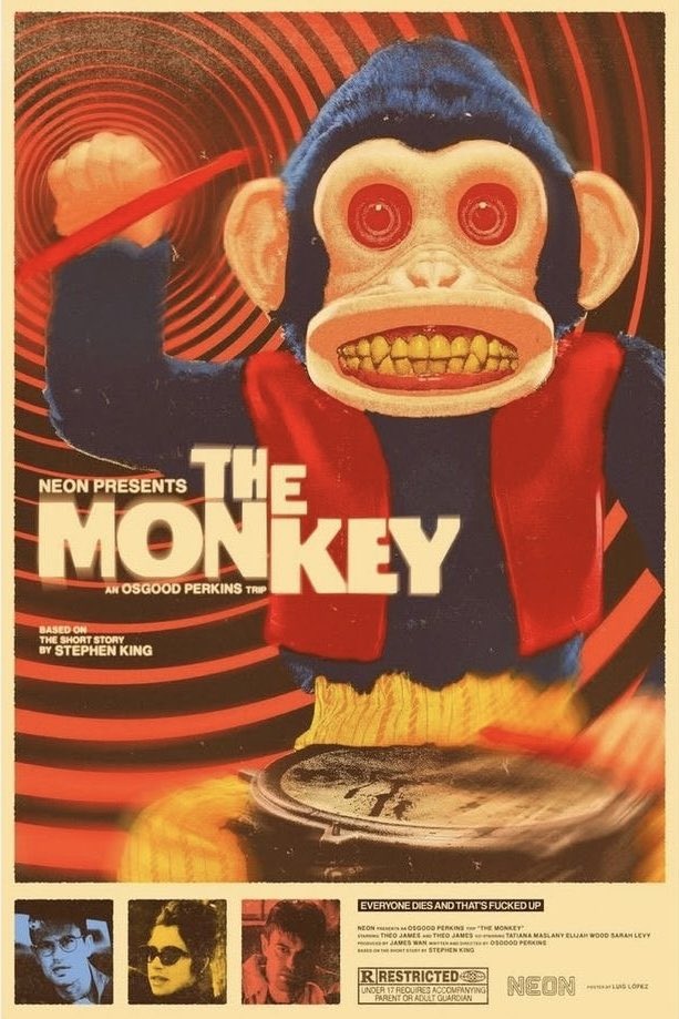 EmmaTolkin's tweet image. Now watching THE MONKEY (2025, Osgood Perkins)